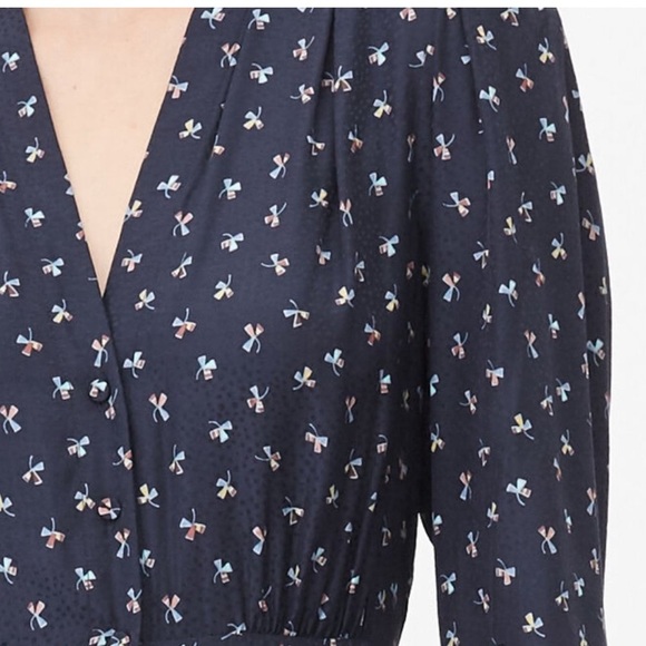 Tailored Rebecca Taylor Clover Print Dot Jacquard Dress size 0 NWT - Picture 5 of 6